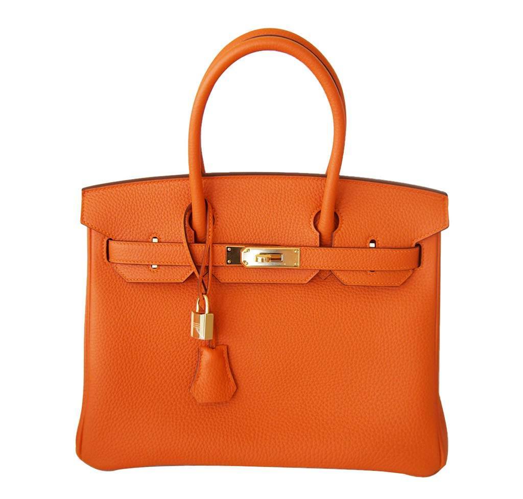Hermès Birkin 30 in Orange Togo Leather GHW | Baghunter