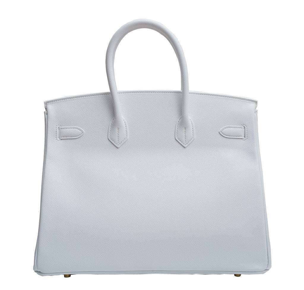 Hermès Birkin 35 Blanc Epsom Bag GHW | Baghunter