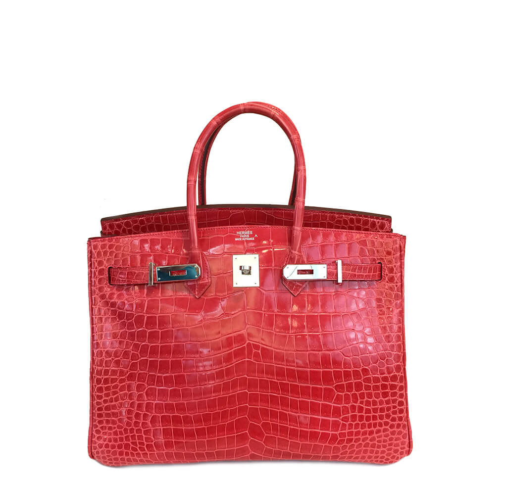 hermes pink crocodile birkin bag