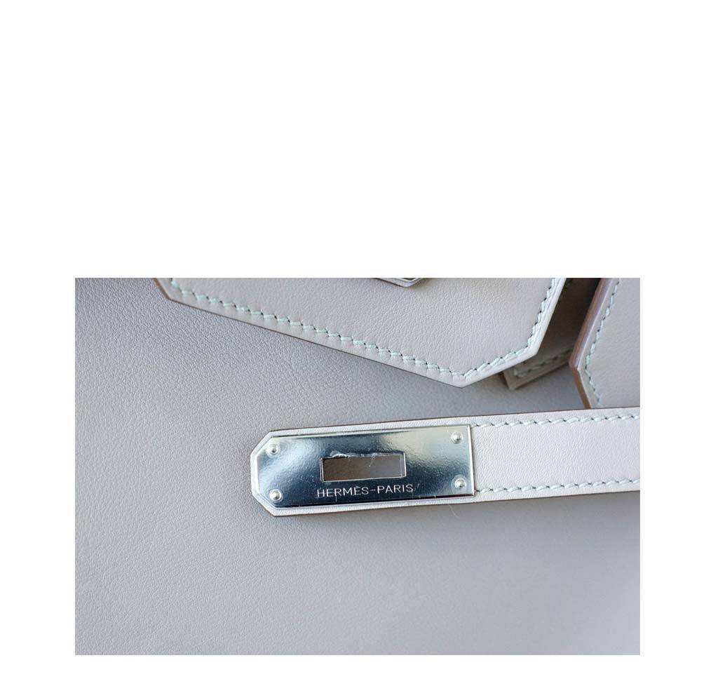 Hermès Birkin 35 Bag Ghillies w/ Palladium hardware - Limited Edition ...