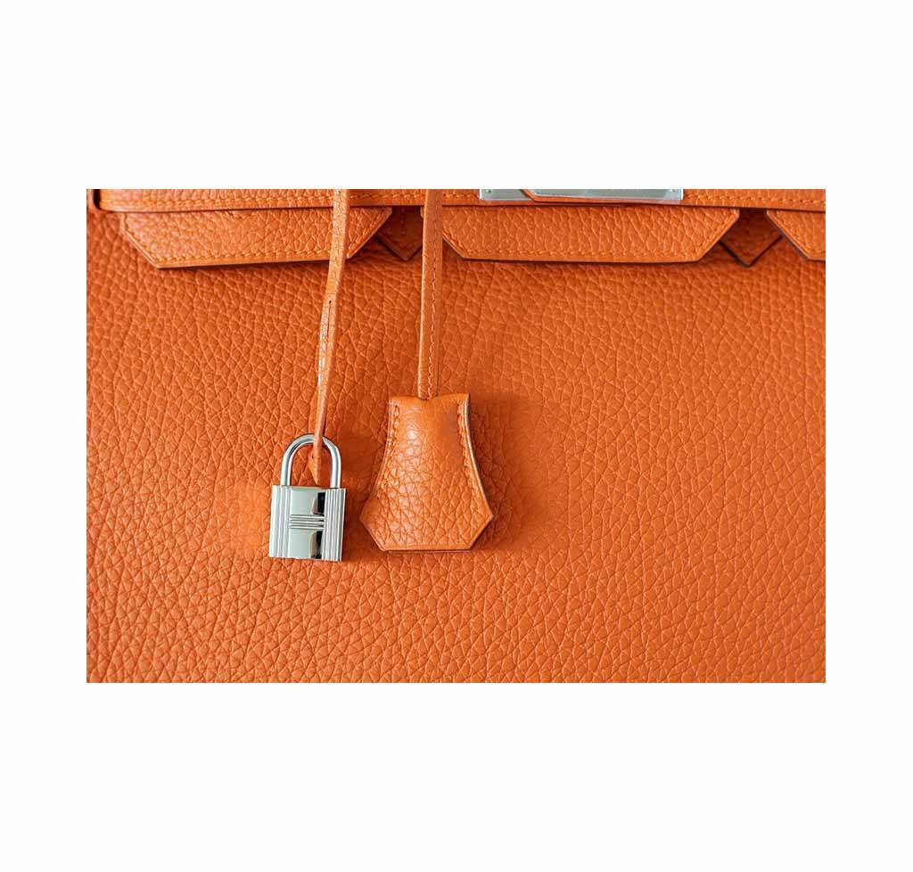 Birkin 35 H Orange - Togo Leather 