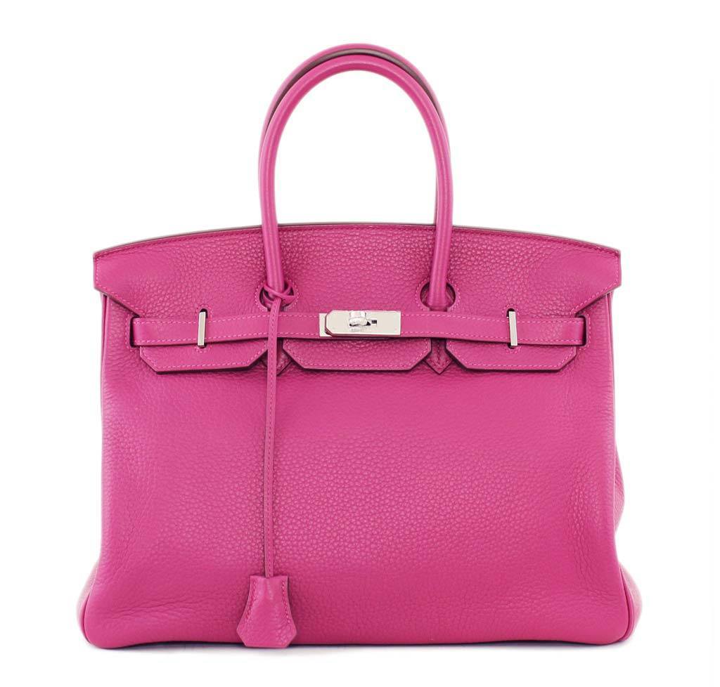 Hermès Birkin 35 Tosca Clemence Bag PHW | Baghunter