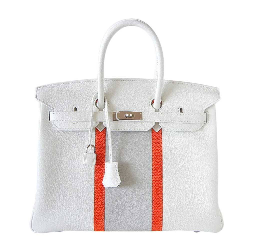 Hermès Birkin 35 White Club Bag PHW 