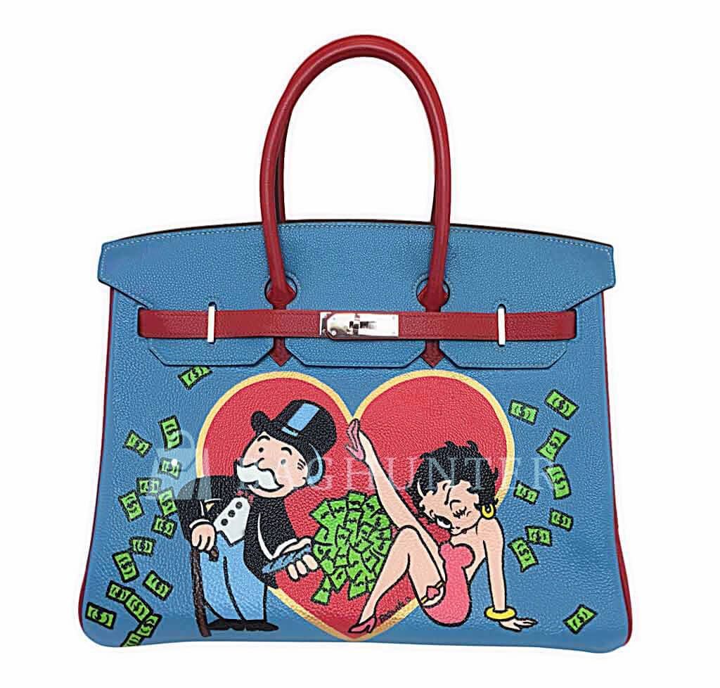 painted birkin bag