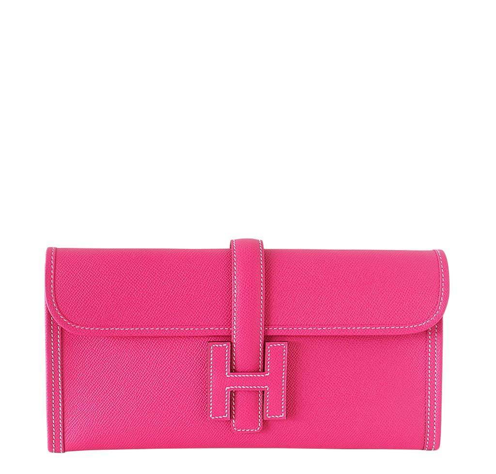 Hermès Jige 29 Rose Tyrien Clutch - Epsom Leather | Baghunter