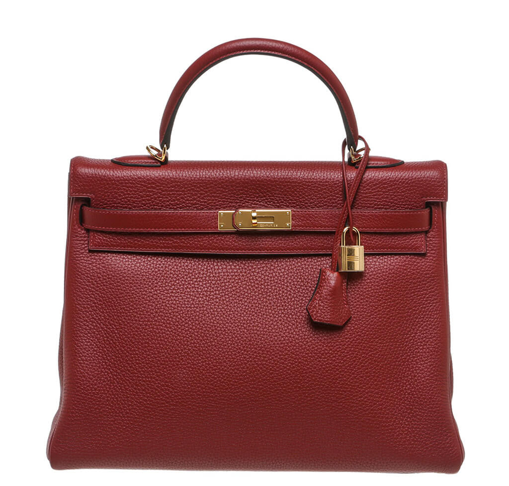 Hermès Kelly 35cm Bag Rouge H - Togo 