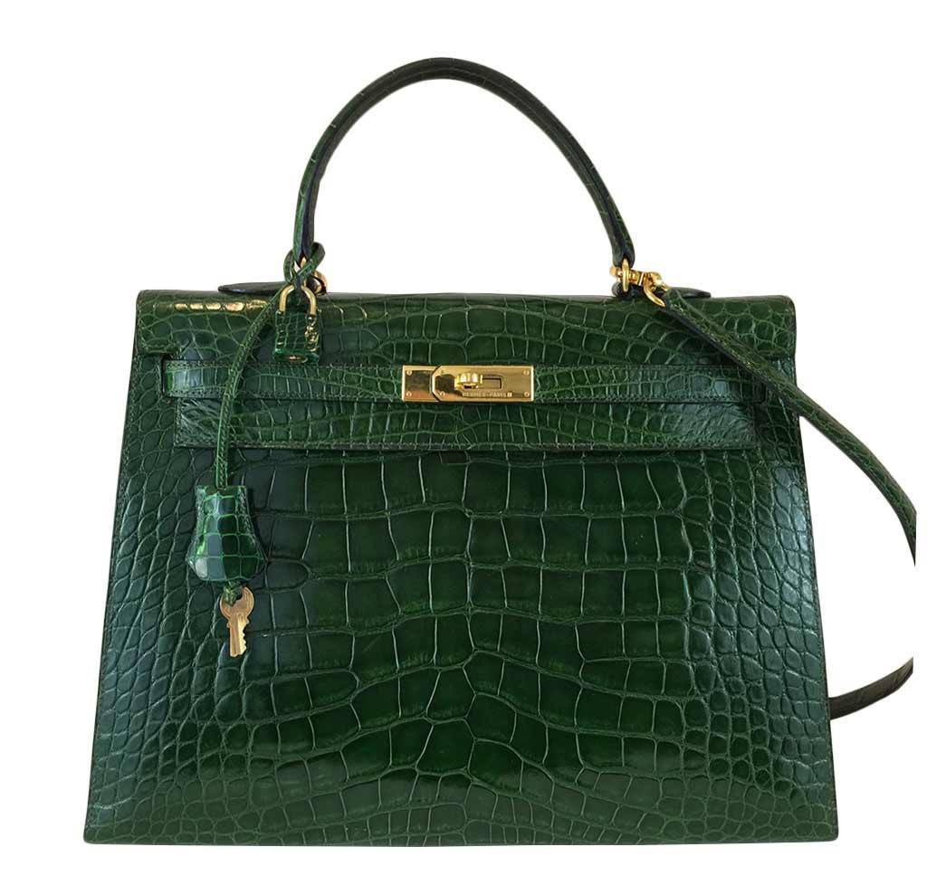 hermes kelly green color