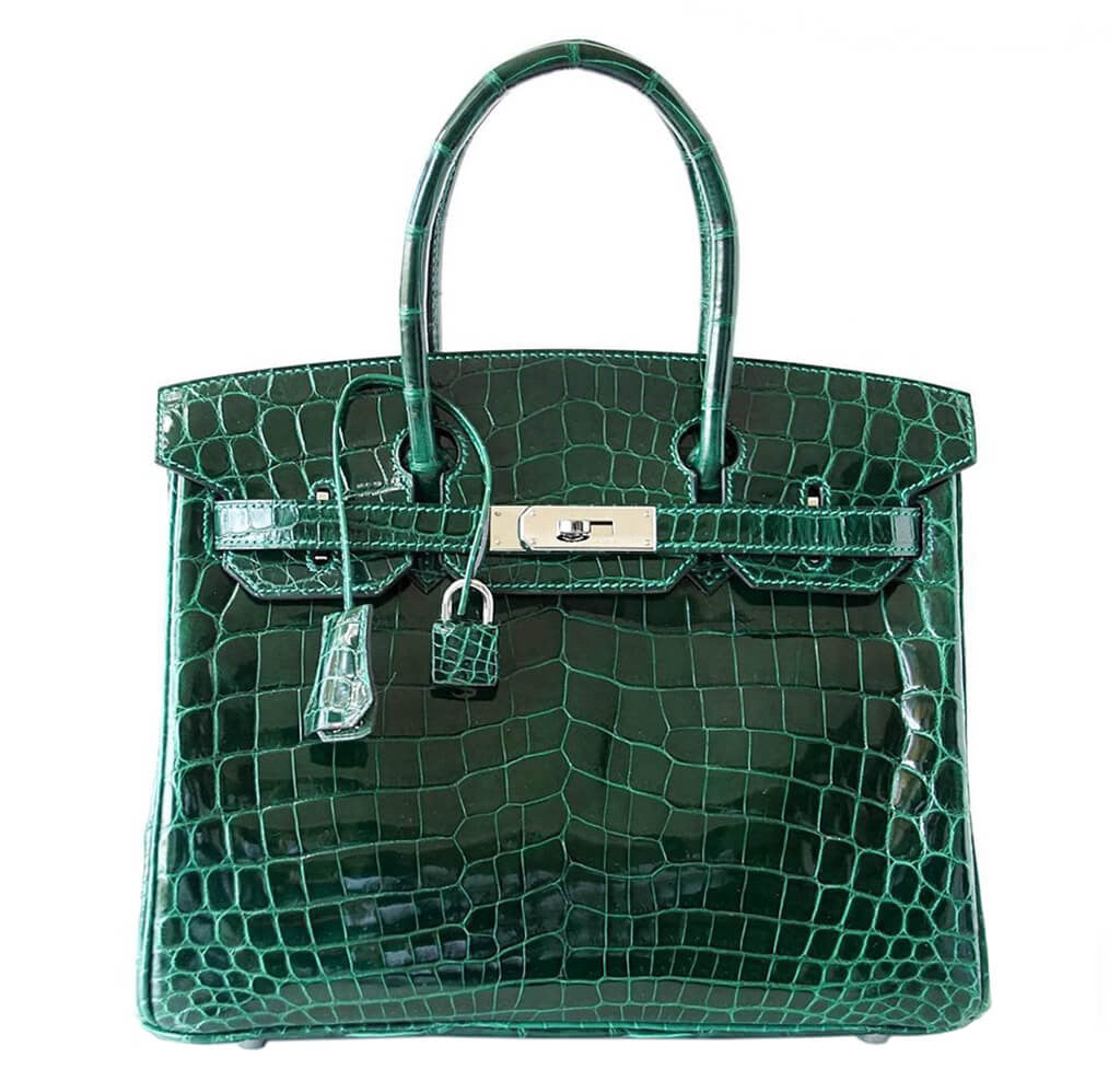 Hermès Birkin 30cm Bag - Emeraude Niloticus Crocodile Palladium | Baghunter