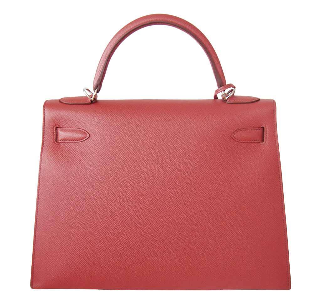 Hermès Kelly 32 Sellier Flag Red Pink Bag | Baghunter