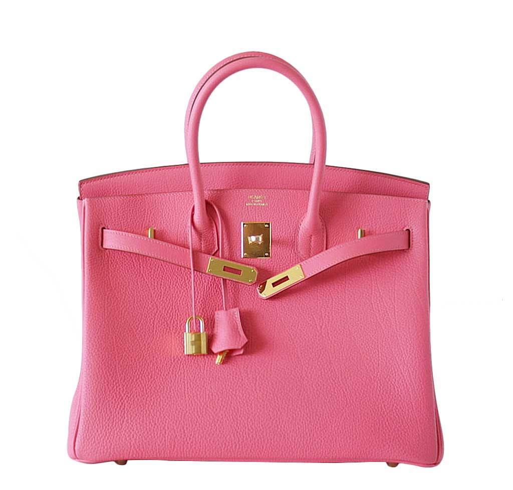 Hermès Birkin 35 Rose Lipstick Bag GHW | Baghunter