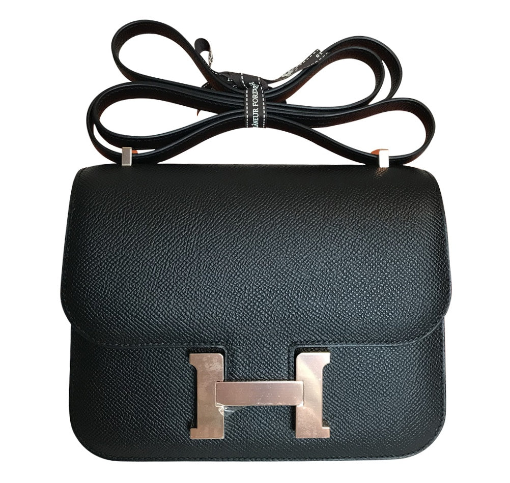 Hermes Constance Mini 18 Bag Noir Epsom 