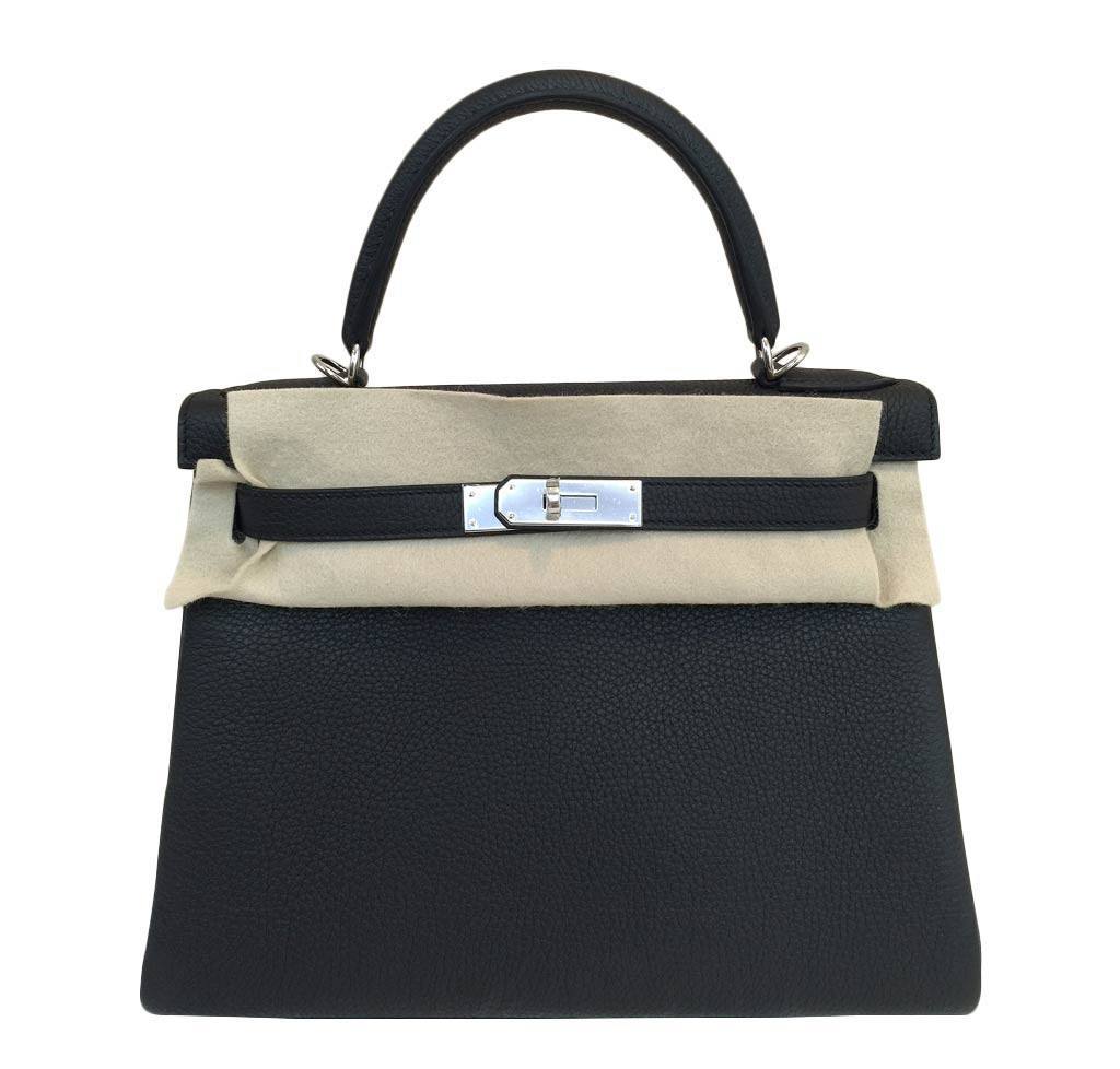 hermes kelly black 28