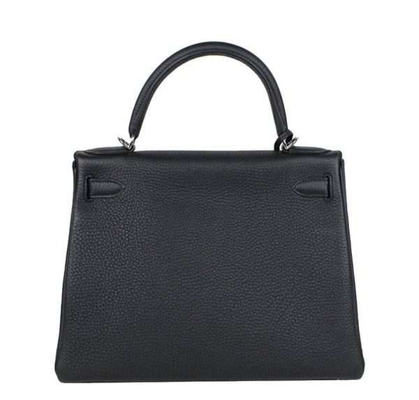 Hermès Kelly 28 Black - Togo Leather PHW | Baghunter