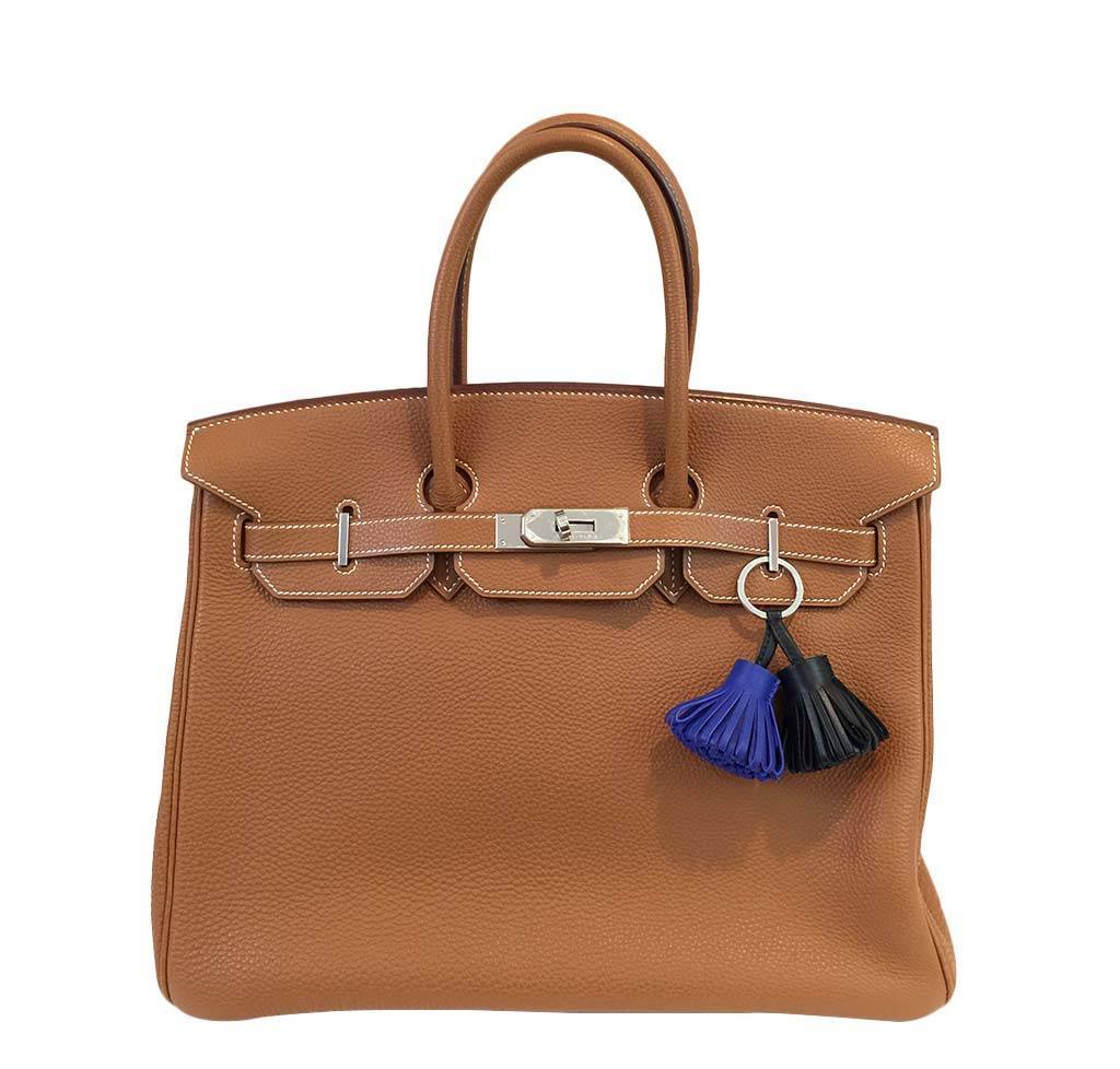 Hermès Birkin 35 Gold Clemence Leather 