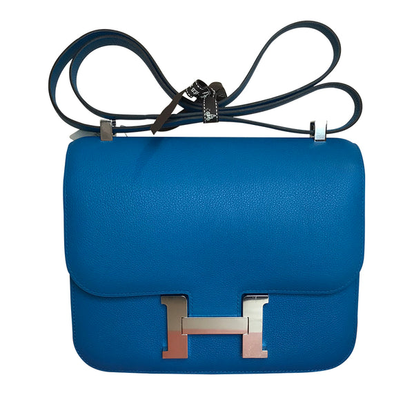 Hermès Constance 24 Bag Bleu Zanzibar Swift Leather PHW - Store Fresh ...