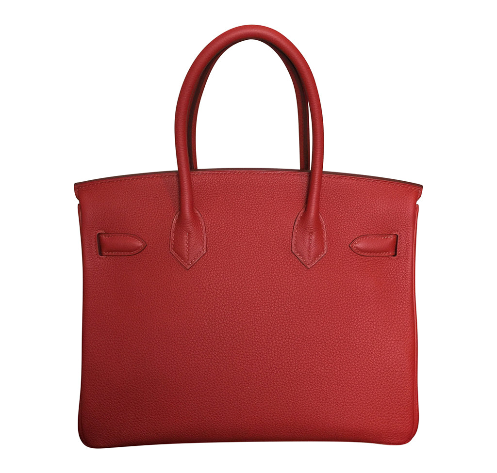 Hermès Birkin 30 Vermilion Veau - Togo Leather | Baghunter