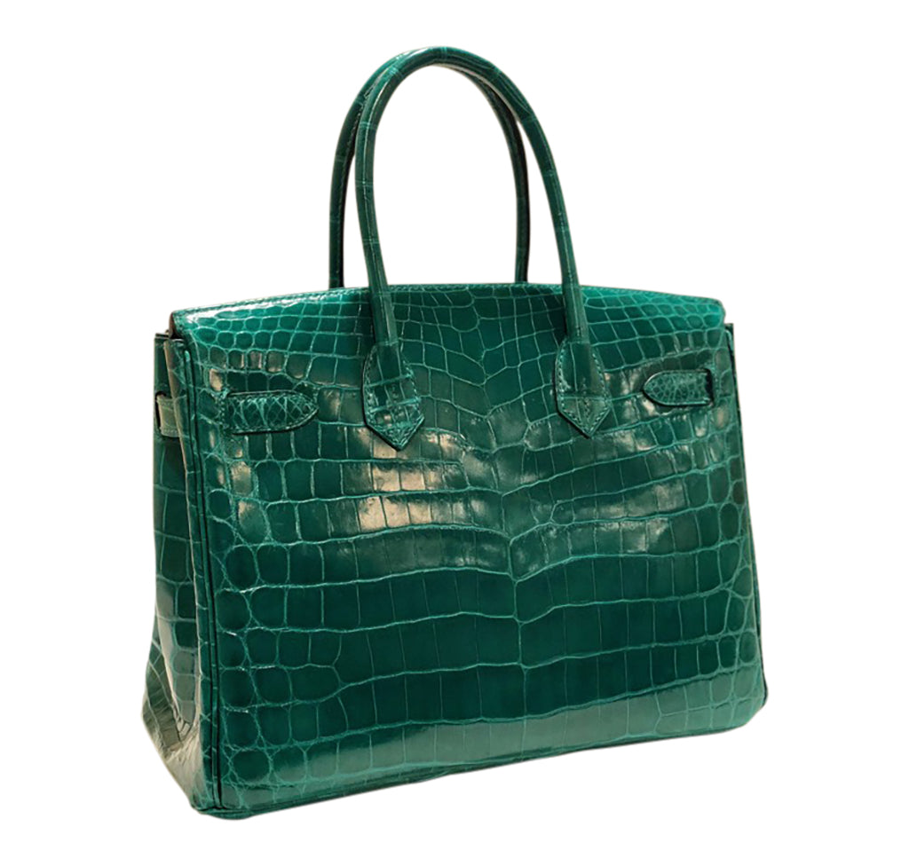 green croc birkin