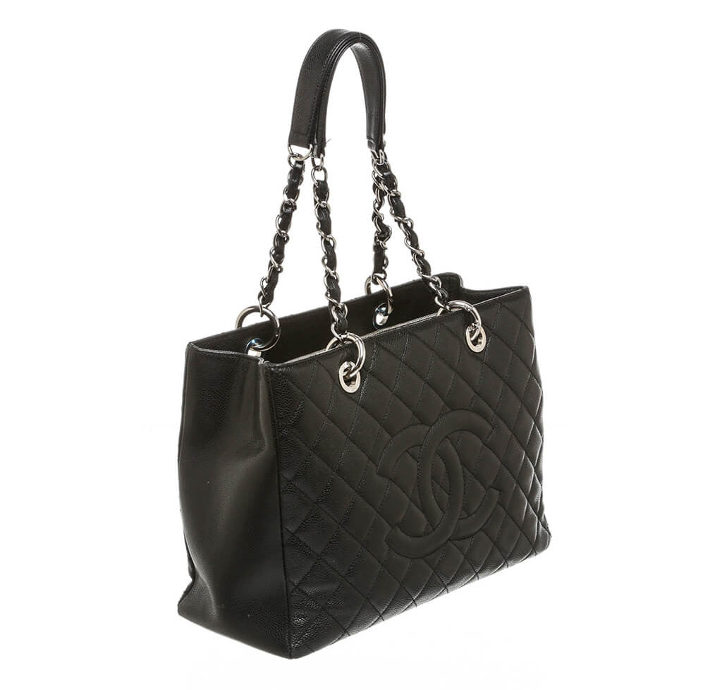 chanel tote black