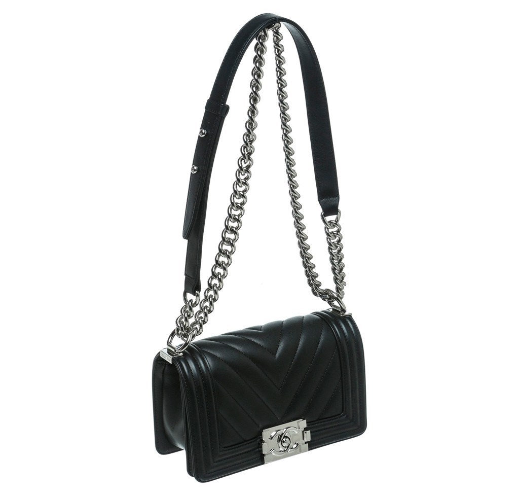 chanel side bag black