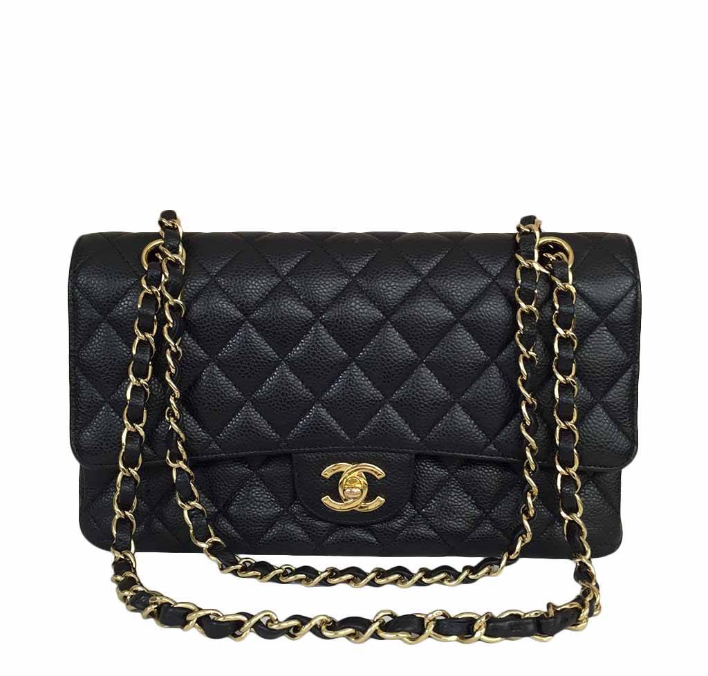 Chanel Black Classic Medium Flap Bag | Baghunter
