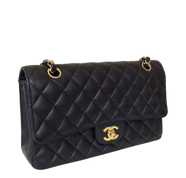 Chanel Black Classic Medium Flap Bag | Baghunter