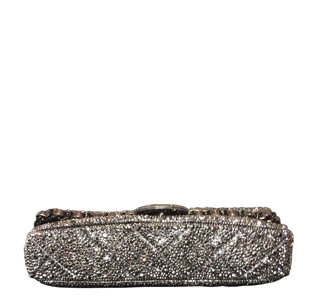 Chanel Bespoke Crystal Bag Silver Hardware | Baghunter