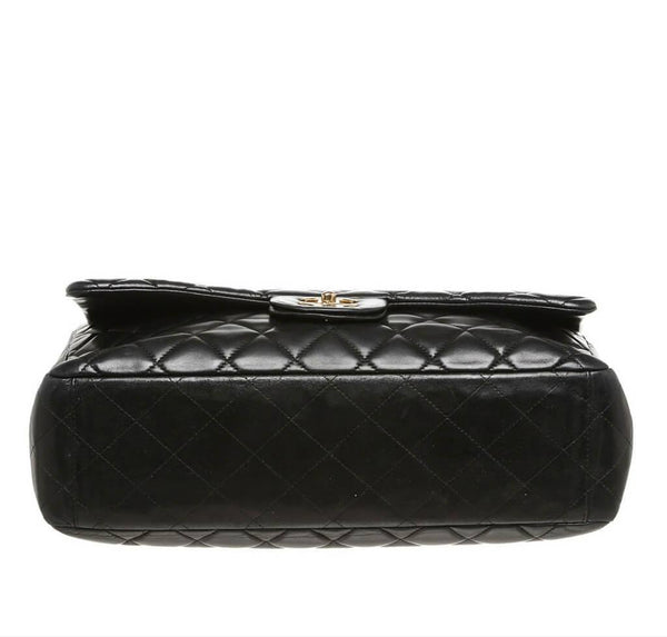 Chanel Maxi Shoulder Flap Bag Black - Lambskin Leather | Baghunter