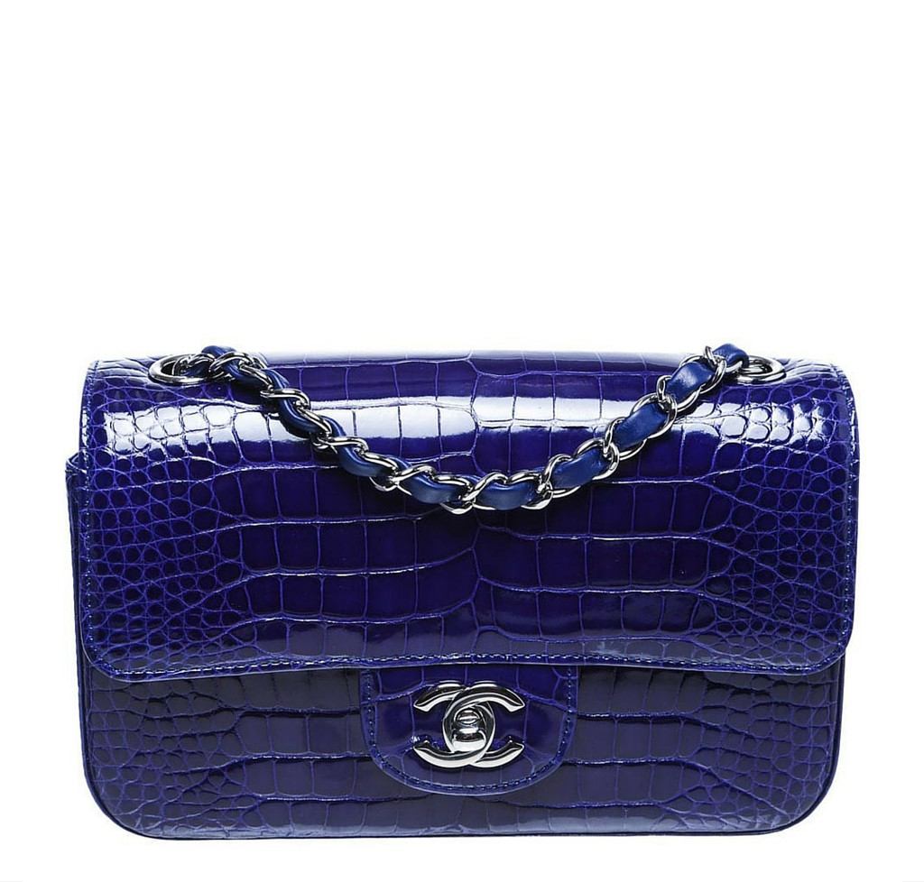 chanel crocodile mini flap bag