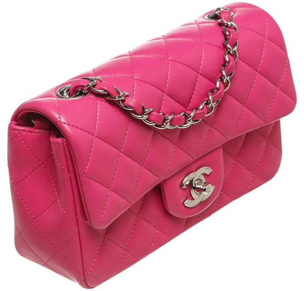 Chanel Mini Classic Flap Bag Pink - Lambskin | Baghunter