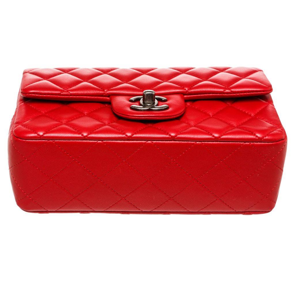 Goede Chanel Mini Classic Shoulder Flap - Lambskin Red | Baghunter RM-54