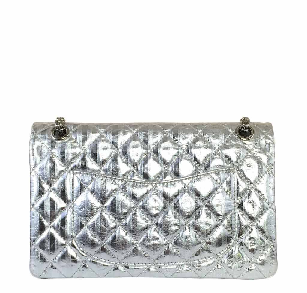 Chanel Silver Mirror 225 Flap Bag - Limited Edition | Baghunter