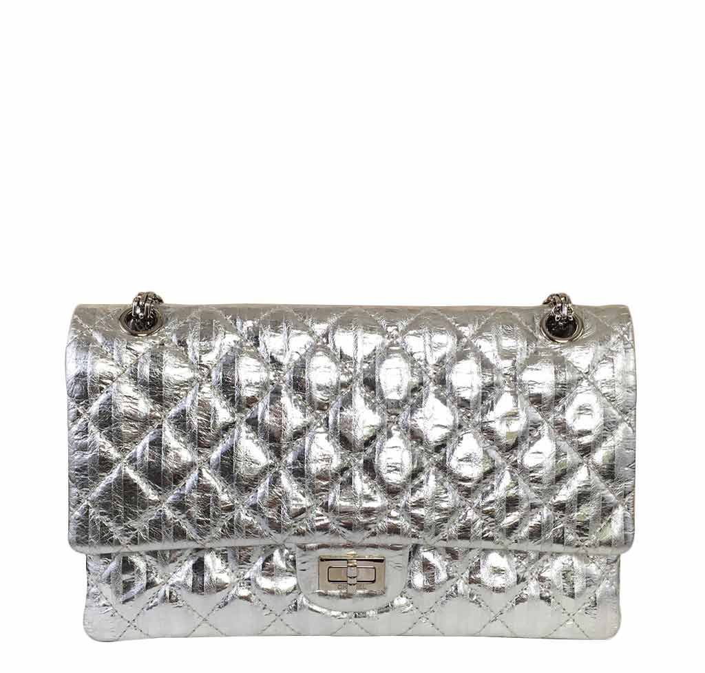 Chanel Silver Mirror 225 Flap Bag - Limited Edition | Baghunter