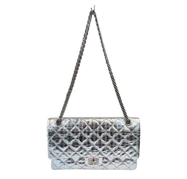 Chanel Silver Mirror 225 Flap Bag - Limited Edition | Baghunter