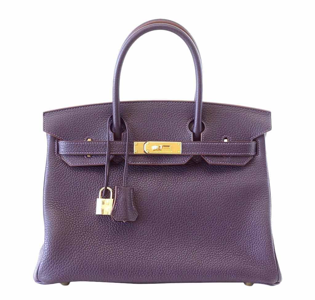 Hermès Birkin 30 Raisin - Togo Leather 