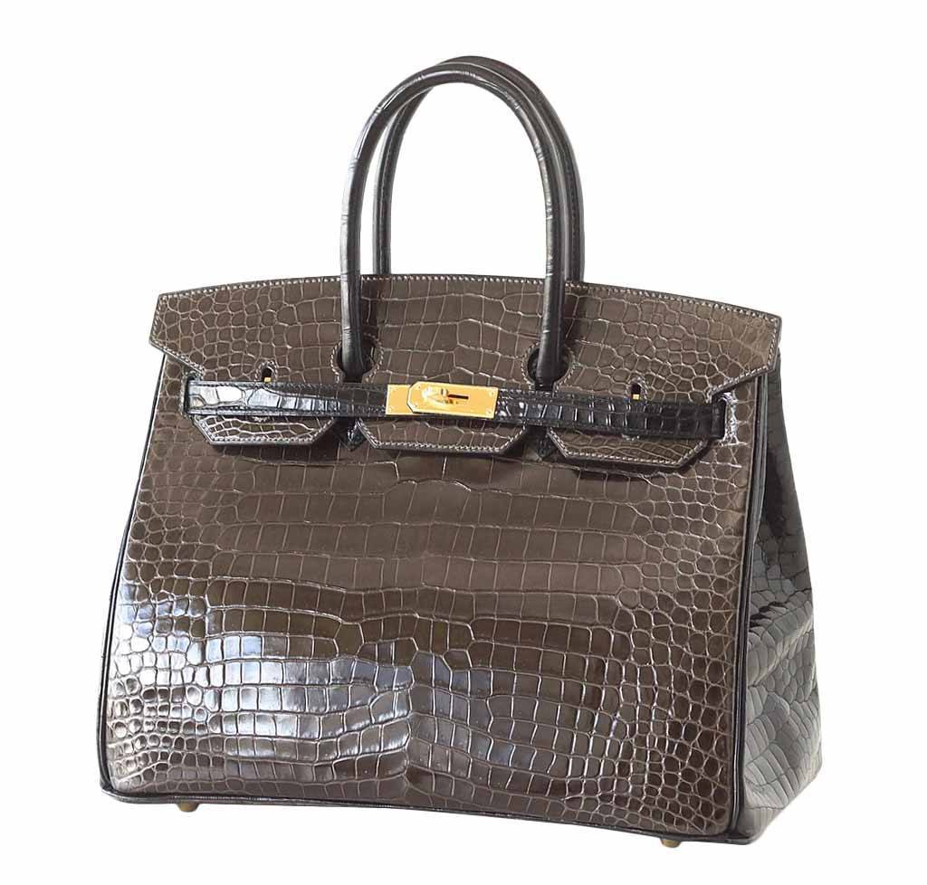 Hermès Birkin 35 Bi-Color Crocodile 