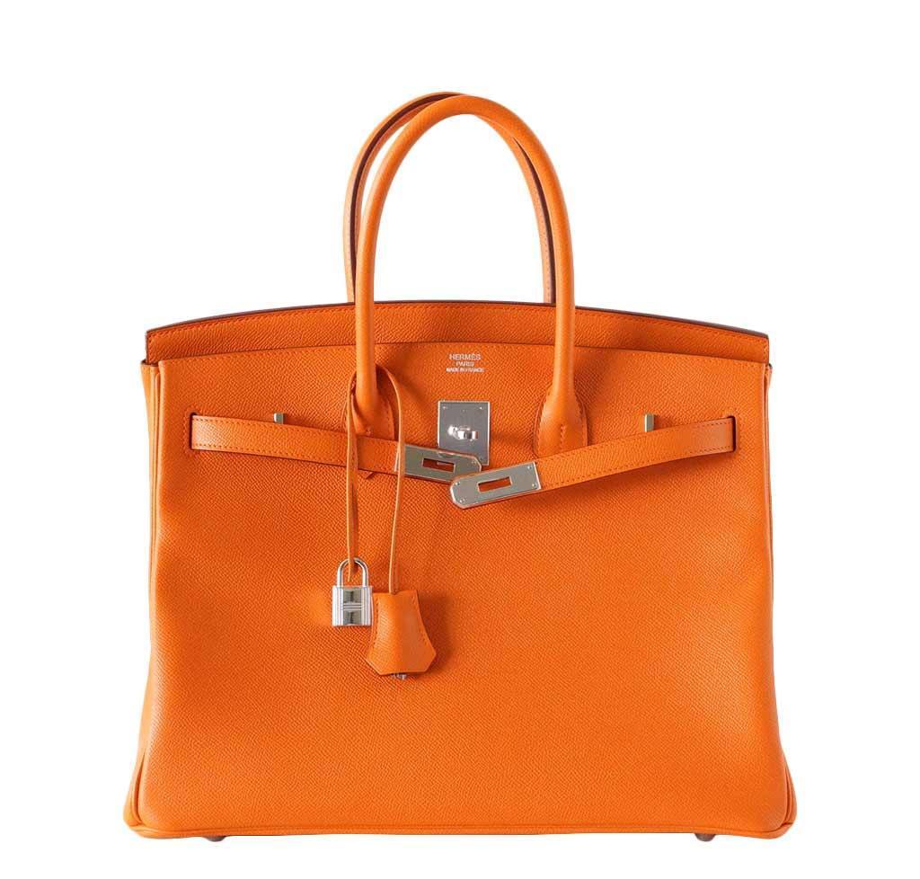 Birkin 35 H Orange - Epsom Leather 