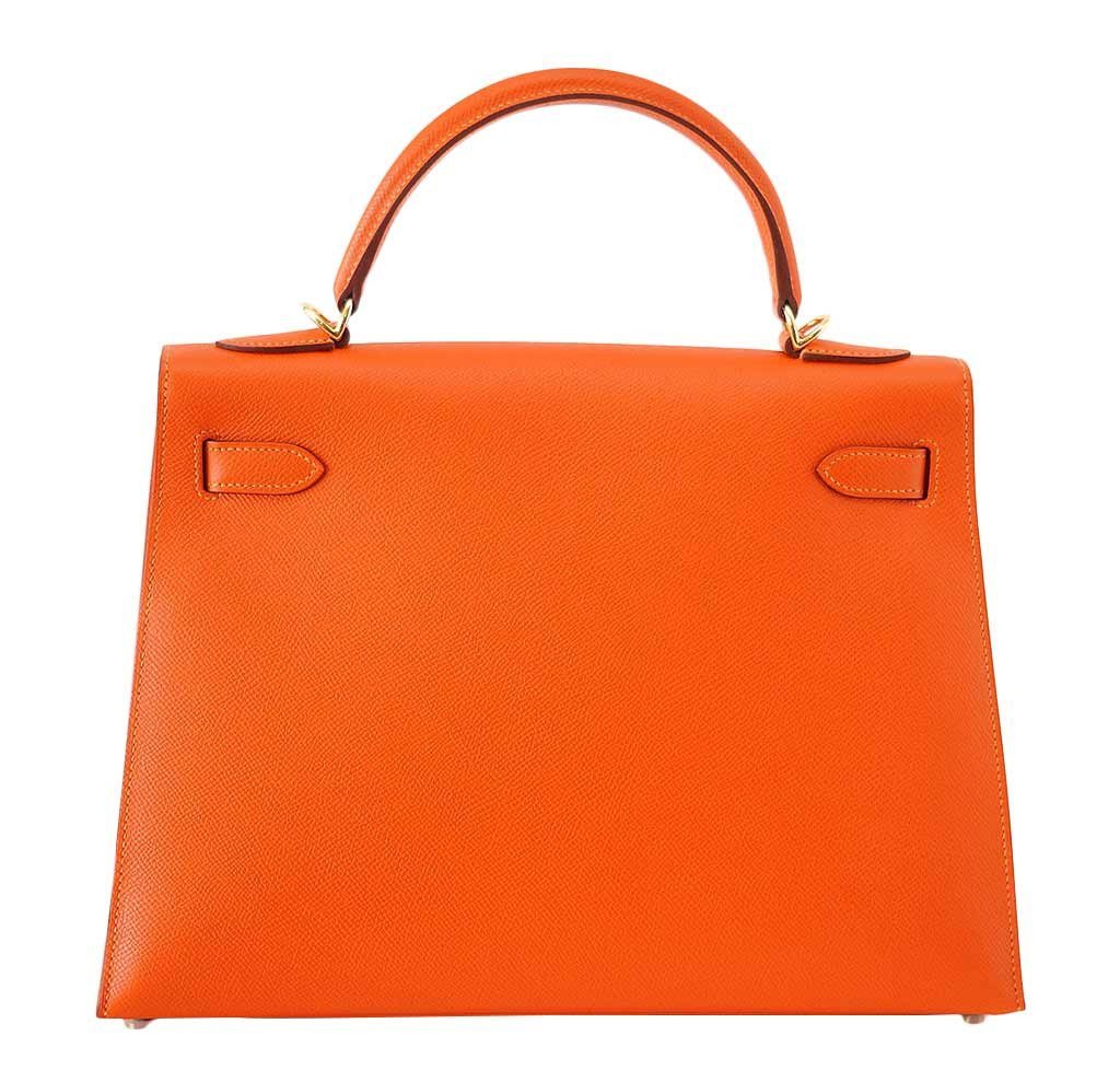 Hermès Kelly Sellier 32 Feu - Epsom Leather GHW | Baghunter