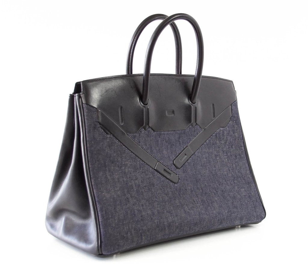 hermes denim bag