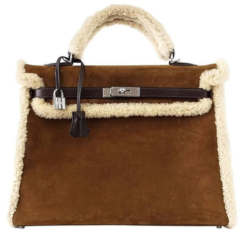 hermes kelly suede