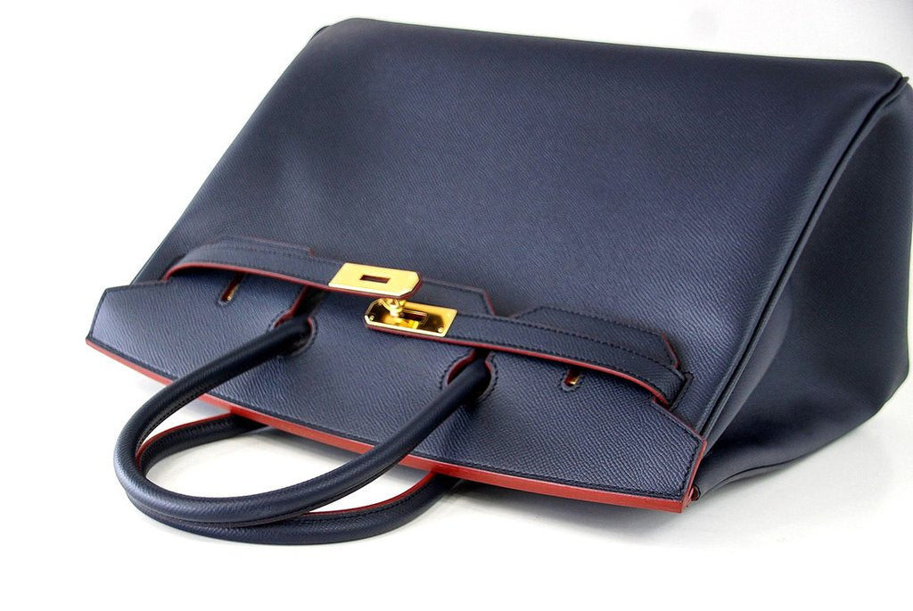 navy blue birkin bag