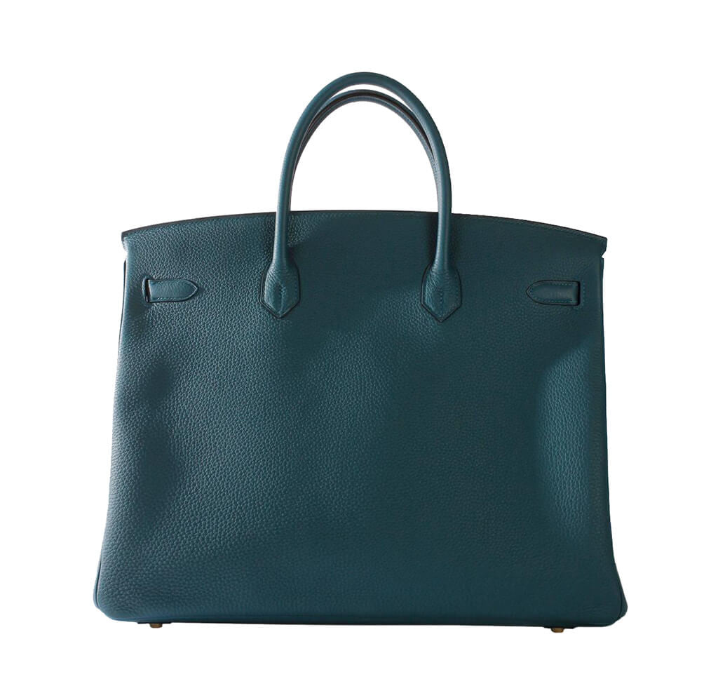 Hermès Birkin 40 Bag Bleu Covert Togo Leather - Palladium Hardware ...