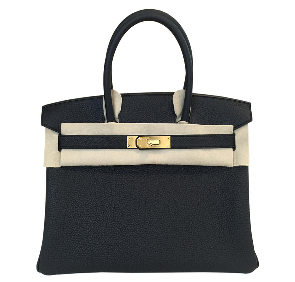 Hermès Birkin 30 Bag Black Togo Leather 