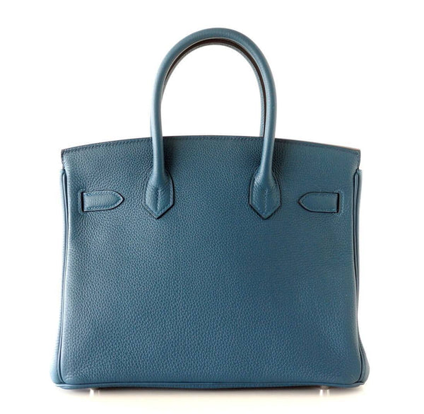 Hermès Birkin 30 Bleu Colvert - Togo Leather PHW | Baghunter