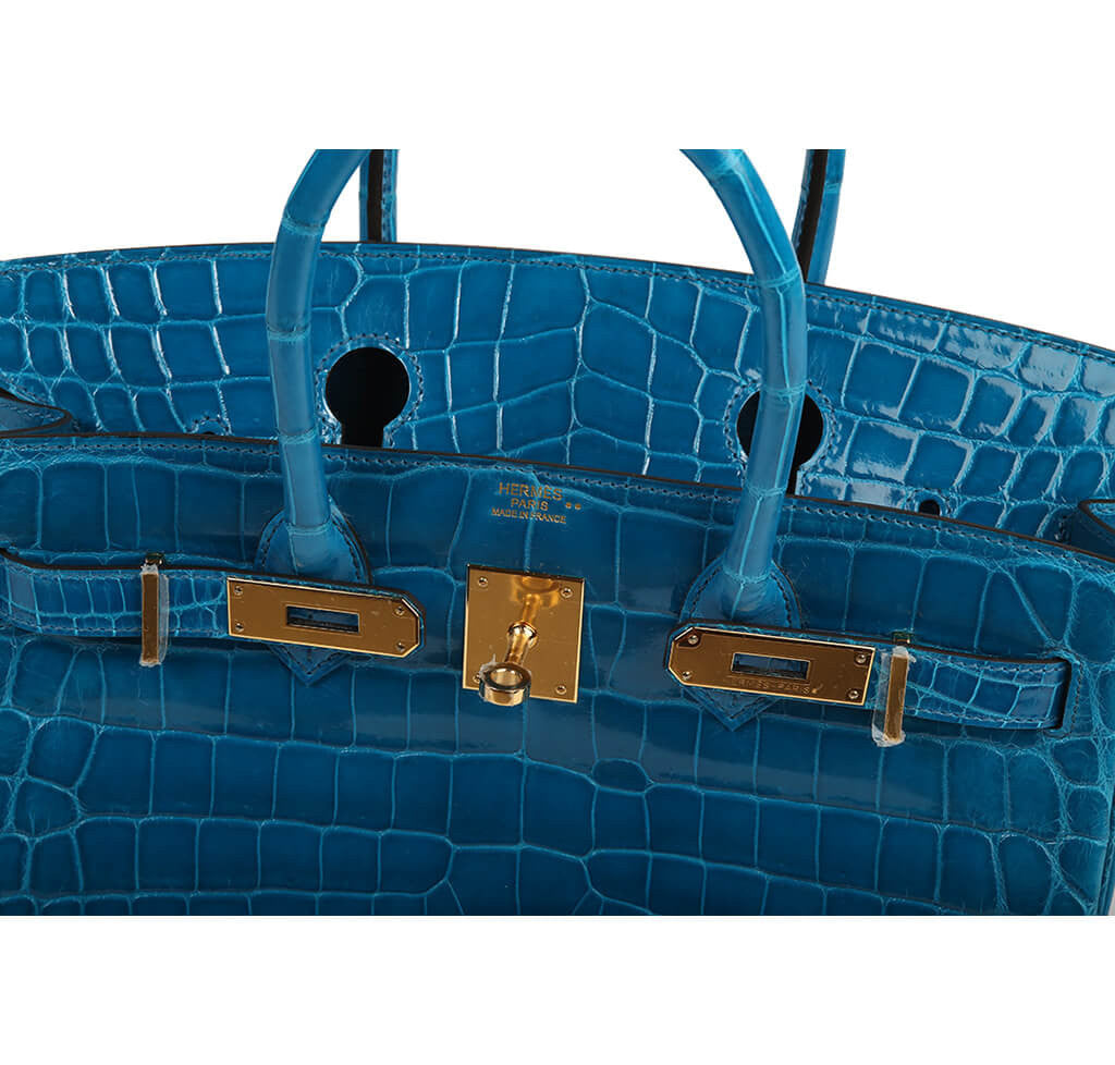 hermes birkin crocodile blue