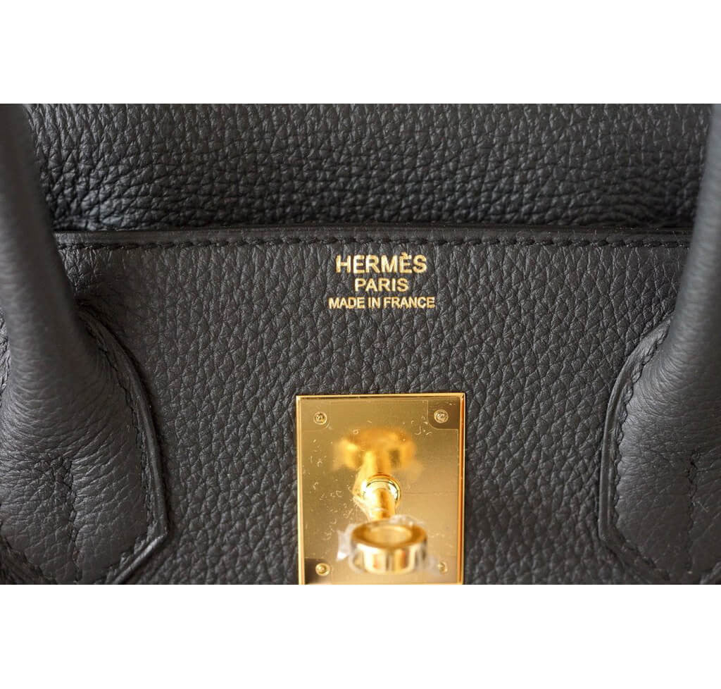 Hermès Birkin 30 Plomb Togo Leather Bag 