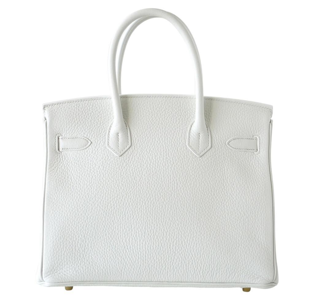 Hermès Birkin 30 White - Clemence Leather GHW | Baghunter