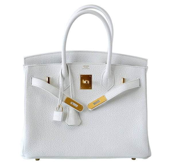 white hermes birkin bag