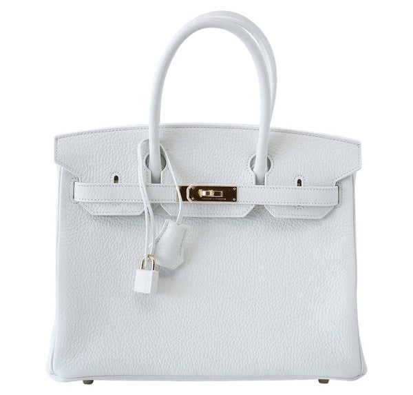 Hermès Birkin 30 White - Clemence Leather GHW | Baghunter