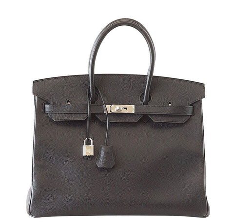 Hermès Birkin 35 Bag Black Epsom Leather - Gold Hardware | Baghunter