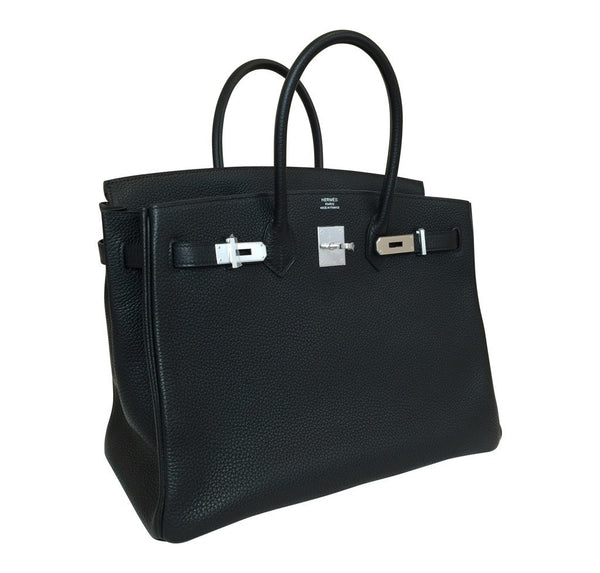 Hermès Birkin 35 Black - Togo Leather PHW | Baghunter